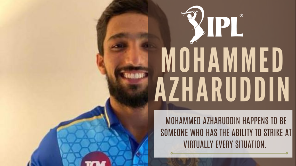 युवा और प्रतिभाशाली क्रिकेट खिलाड़ी मोहम्मद अजहरुद्दीन