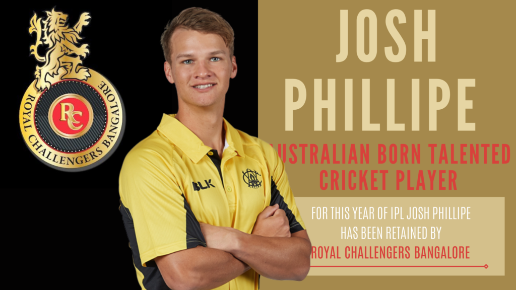 AUSTRALIAN YOUNG TALENT JOSH PHILLIPE برای IPL 2021 RCB